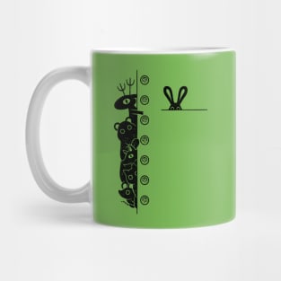 Forest Inside My Shirt Pocket Animals Bear Cat Deer Mouse Dog by Tobe Fonseca Mug